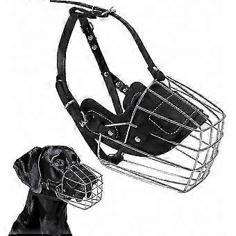 Bull Terrier Muzzle with Neoprene Padding and Breathable Wire Basket for Training and Control