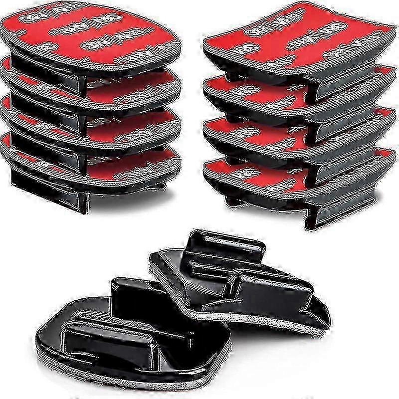 Sports camera accessories, curved surface, flat base, fixed base