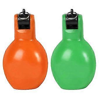 2-Pack Loud Hand Squeeze Whistles para Esportes, Caminhadas & Atividades ao Ar Livre - Amarelo & Vermelho Apitos de Segurança