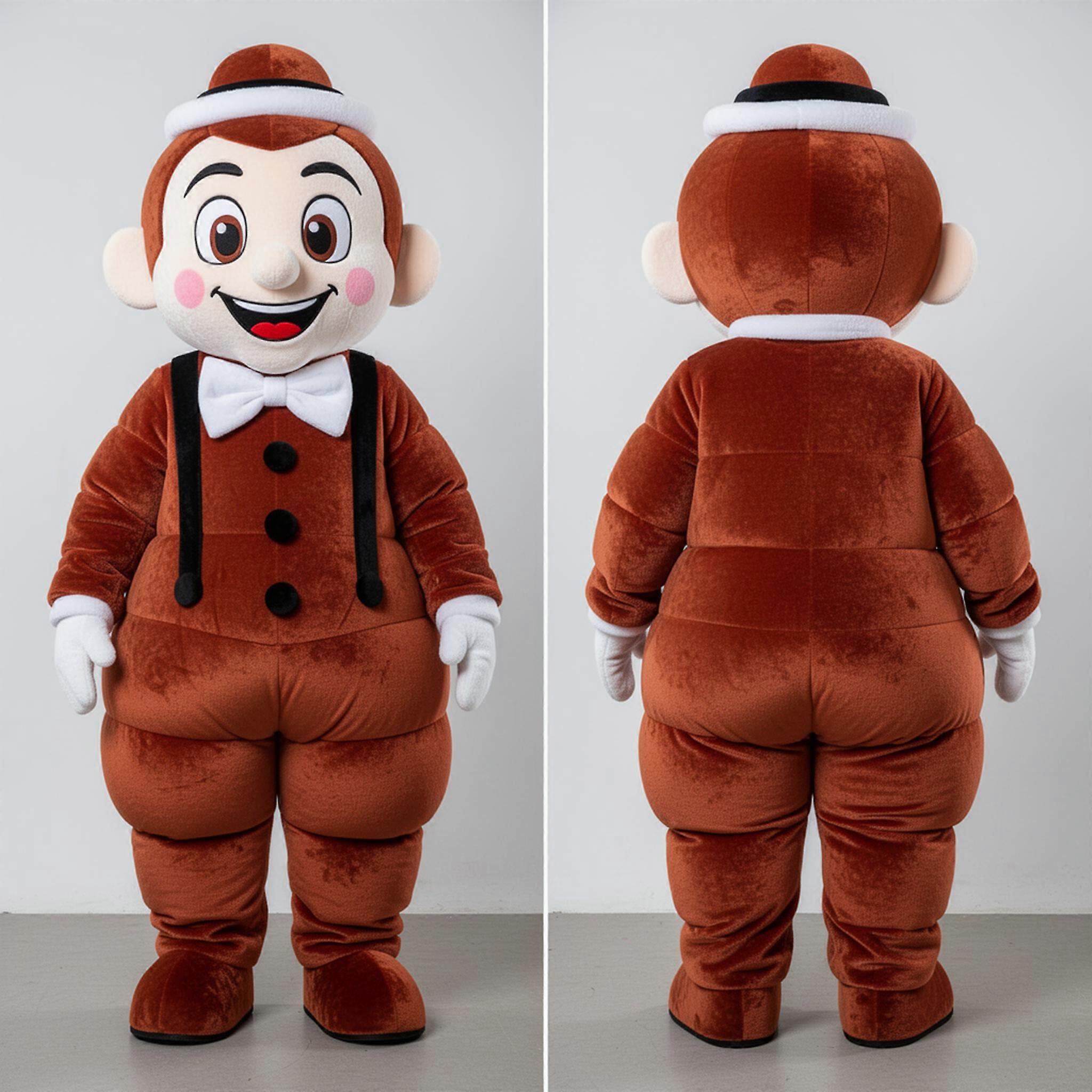 MASTICOT Rust Orange Expressive Mime Mascot