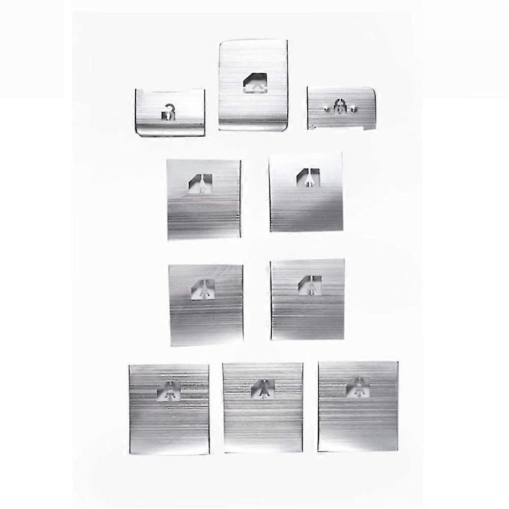 Silver Sequin Stickers Modified Special Interior Lifting Panel Frame Window Button Sticker For Alph