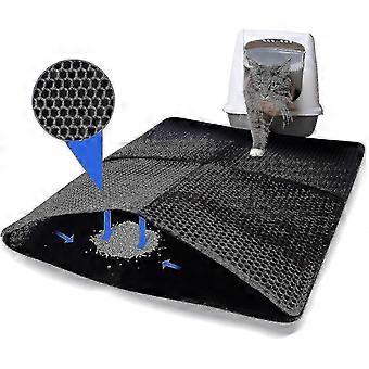 Cat Litter Mat, Foldable Litter Mat Honeycomb Design Cat Litter Tray Mat, Double Layer Design Cat Litter Mat, Large Litter Mat Hr,New 2026