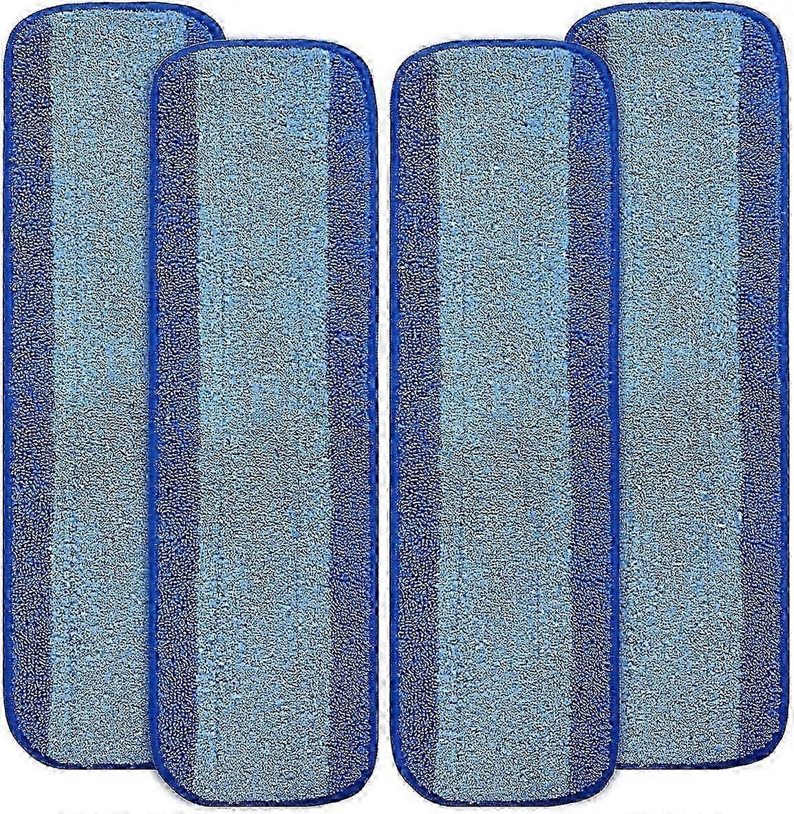 Microfiber Cleaning Pads 4 Pack Compatible with Bona Premium Spray Mop for Hardw
