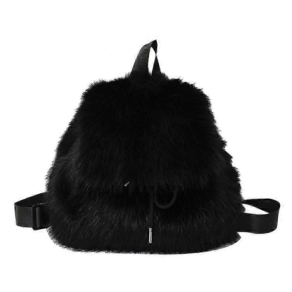 Plush Faux Fur Mini Backpack
