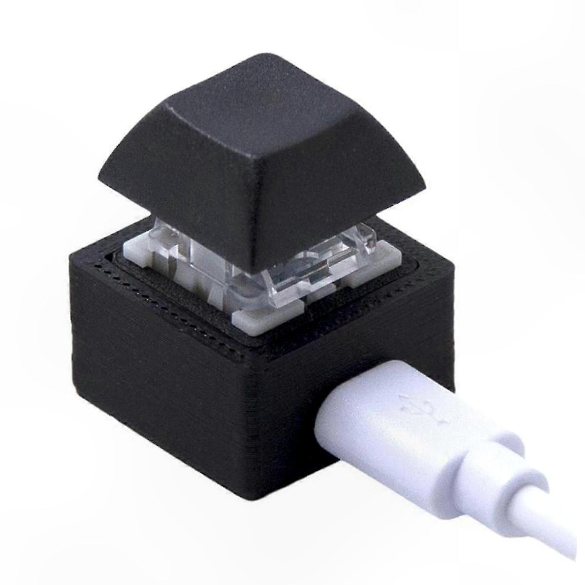 Programmable Mechanical Keypad with RGB Lighting, Customizable Macro Keys for Gaming, Red Switch