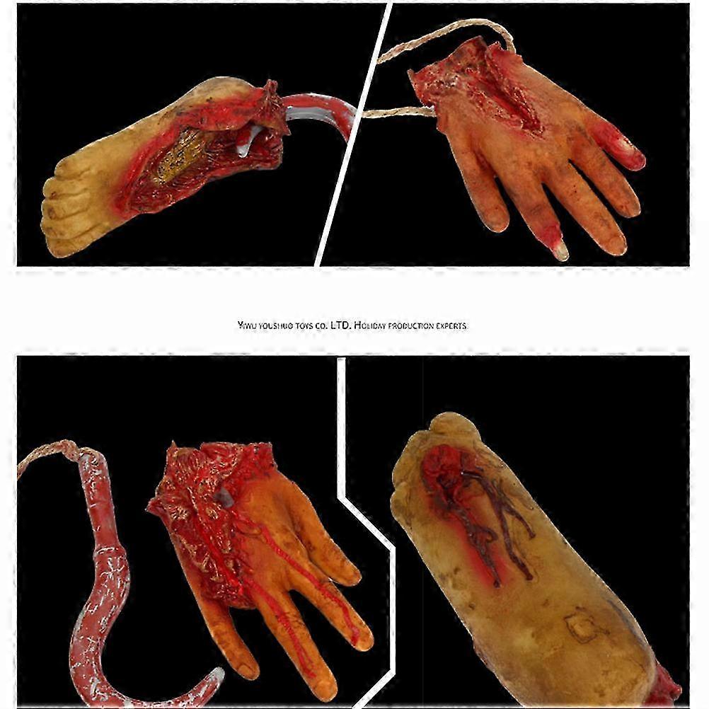 Horrible Prop Simulation Hand compatible with Halloween Prank with Hook
