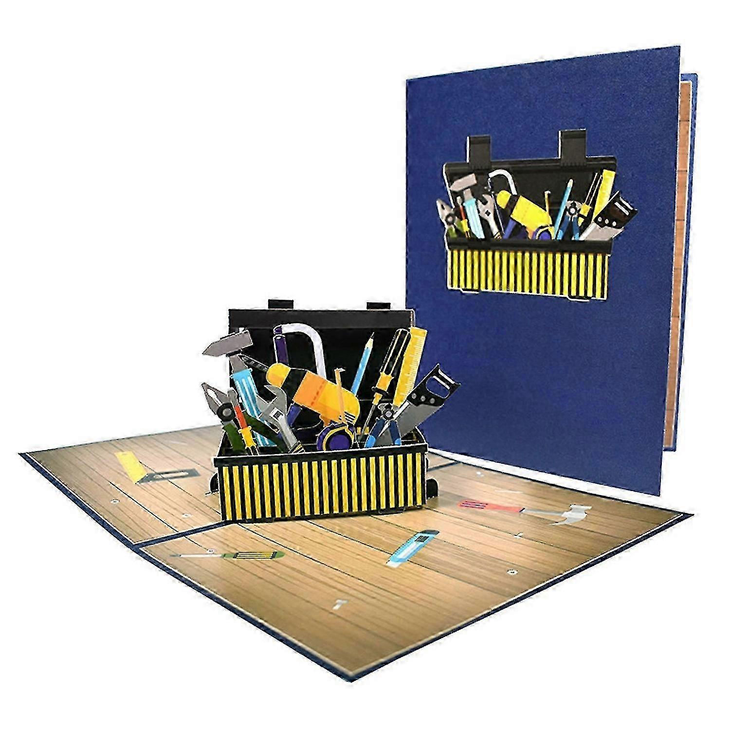 Pop-Up 3D Toolbox Greeting Card