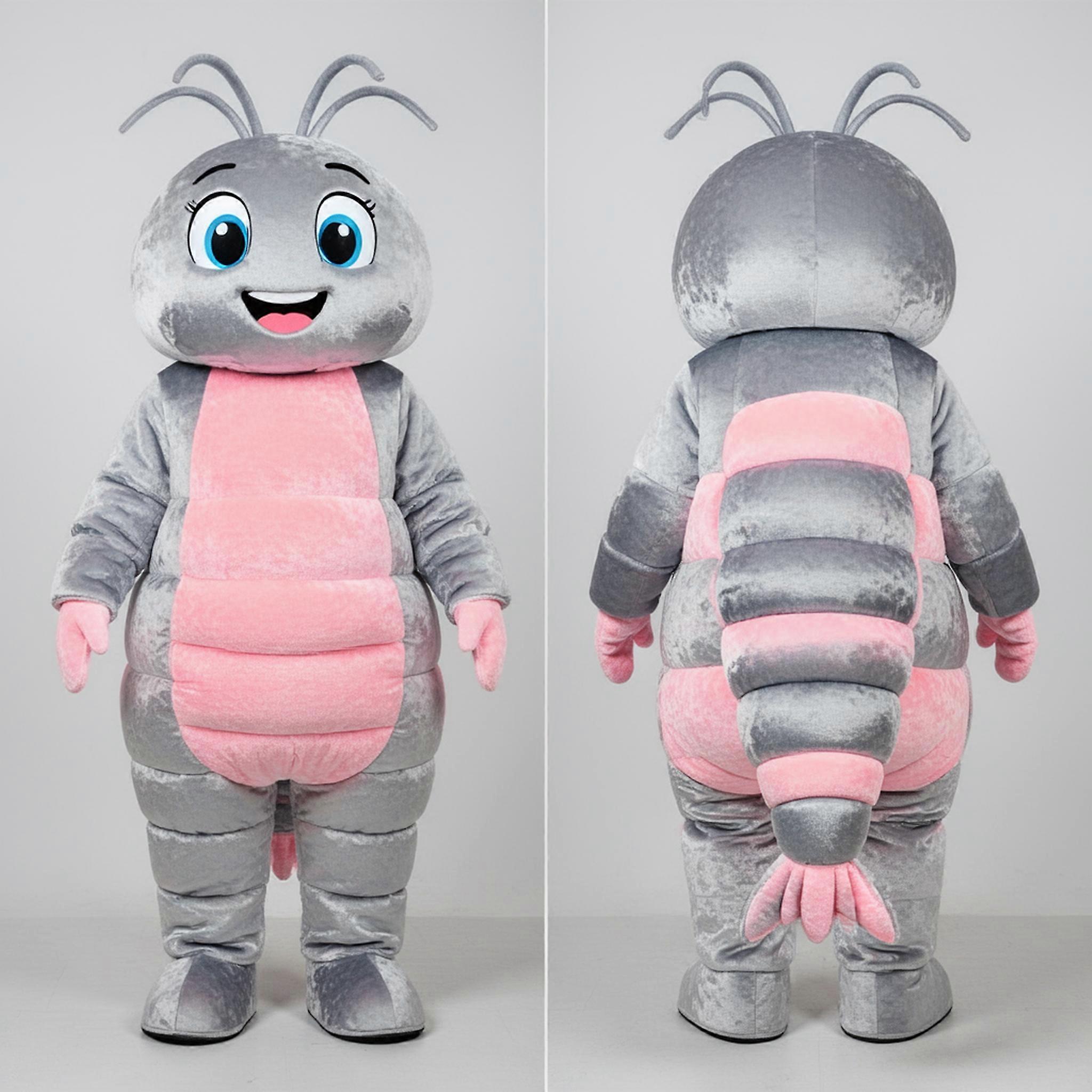 MASTICOT Silver Shimmering Shrimp Scampi Mascot