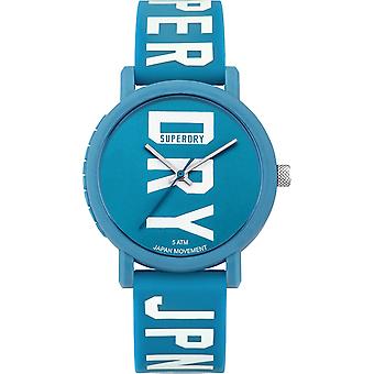 Superdry campus kvarts analog kvinne klokke med silikon armbånd SYL196UW
