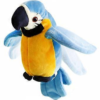 Electronic Talking Parrot Plush Toy, Interactive Recording Stuffed Animal That Repeats What You Say, Shake Wings Bird for Kids, Easter Gift