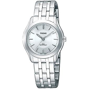 Pulsar Kleid Uhr für Frauen Analog Quarz mit Edelstahl Armband PTC469X1