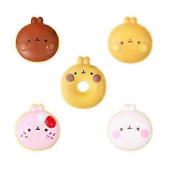 Bunny Cookie Squishy Soft PU Slow-Rising Fidget Toy for Anxiety Relief,Kawaii Squeeze Stress Ball with Cute Rabbit Face (5 Colors)_yzad