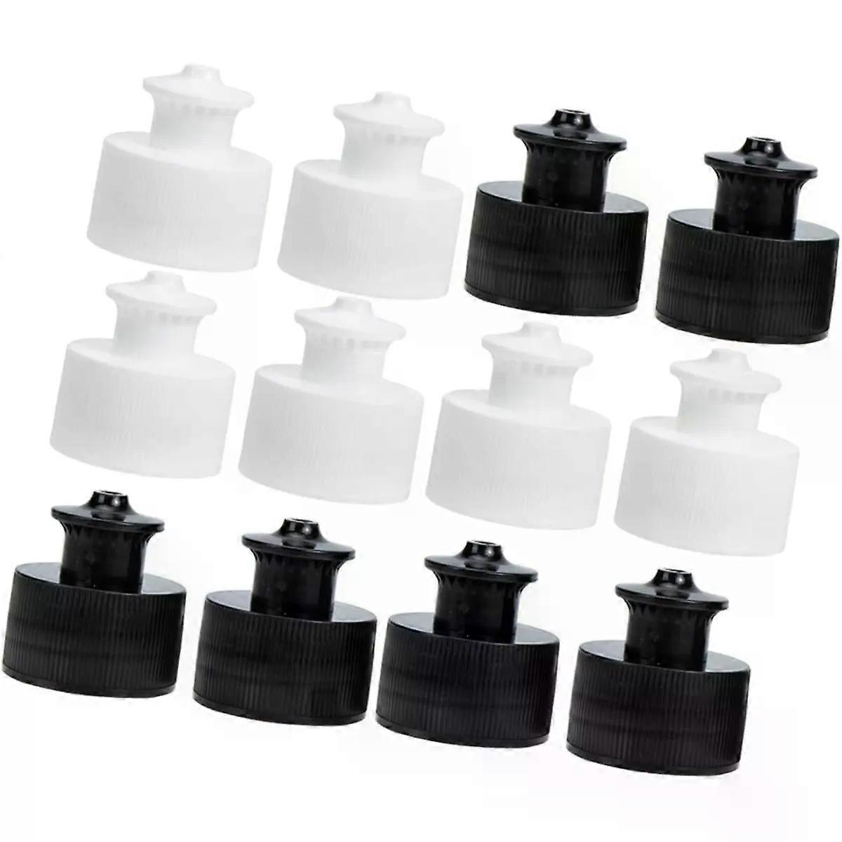20pcs 28mm Plastic Push Pull Bottle Tops for Water Bottles