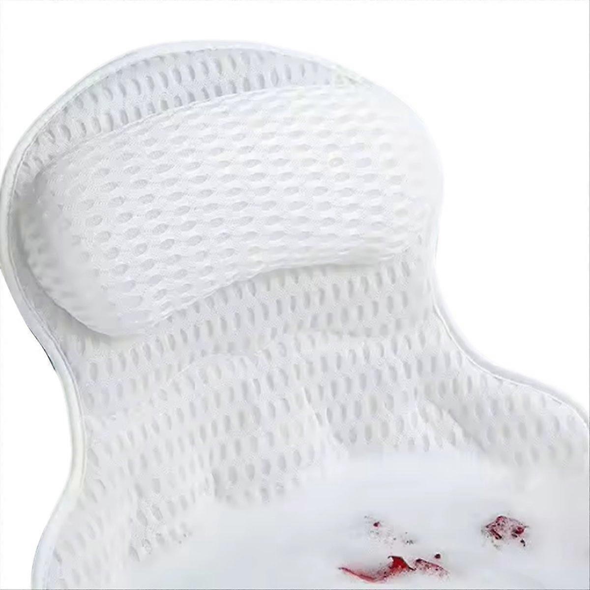 Fast-Drying Bathtub Pillow With Suction Stability