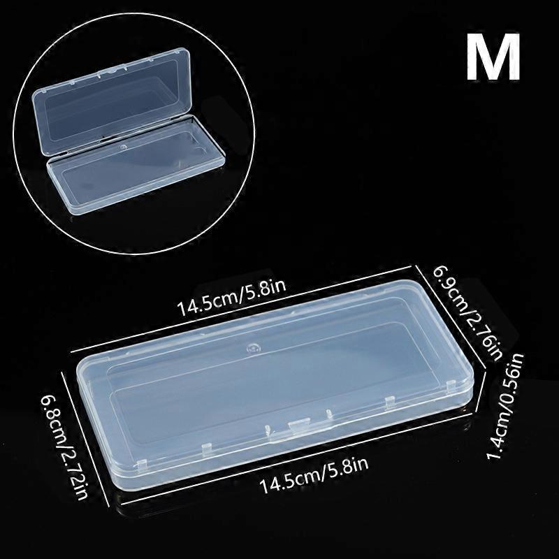 Mini Plastic Box Rectangular Box Translucent Box Packing Box Storage Box Dustproof Solid Strong Jewelry Storage Case Container