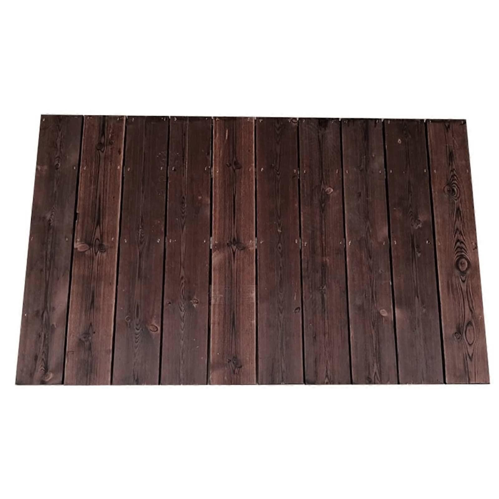 Wood Wheelchair Threshold Ramp with AntiSlip Surface, Durable Solid Wood Easy Access for Elderly