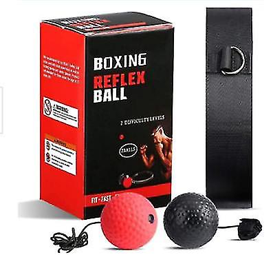 Boxing Reflex Ball 2 Poung Ball With Sweat For Combat Sports Fitness Speed Re