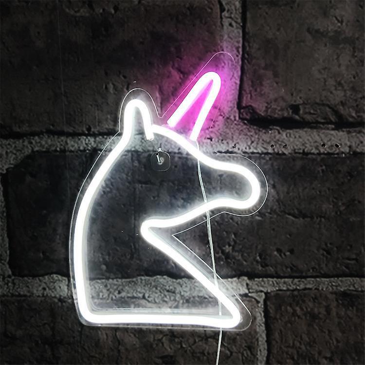1pc LED Neon Light Sign Unicorn USB Night Light Decorative Sign for Bar Pub Store Club Garage Home party decor