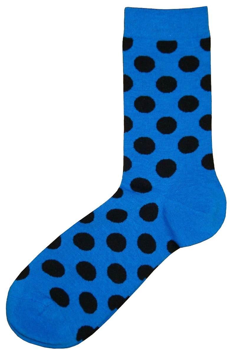 Bassin and Brown Spotted Socks - Blue/Black