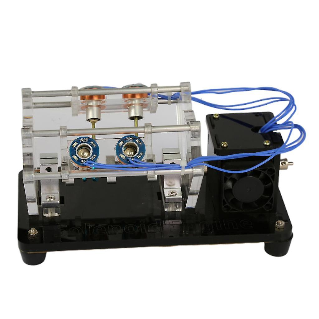 Electromagnet Engine Model V Type Motor Teaching Model Science Toy 4 Coils