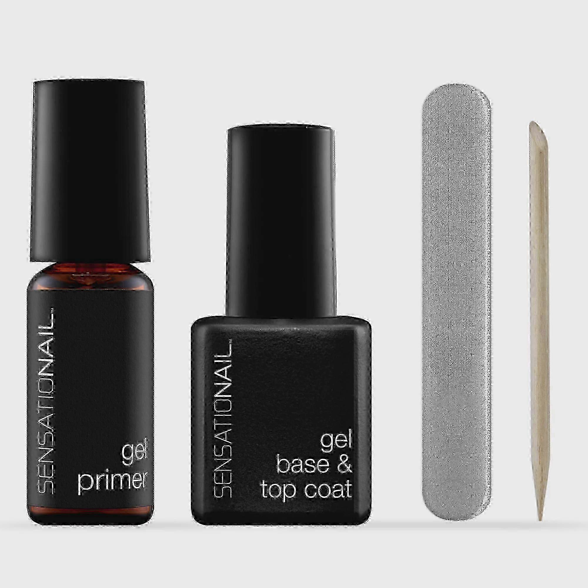 Sensationail Kit With Gel Primer, Base, & Top Coat, Clear, 1 Ea
