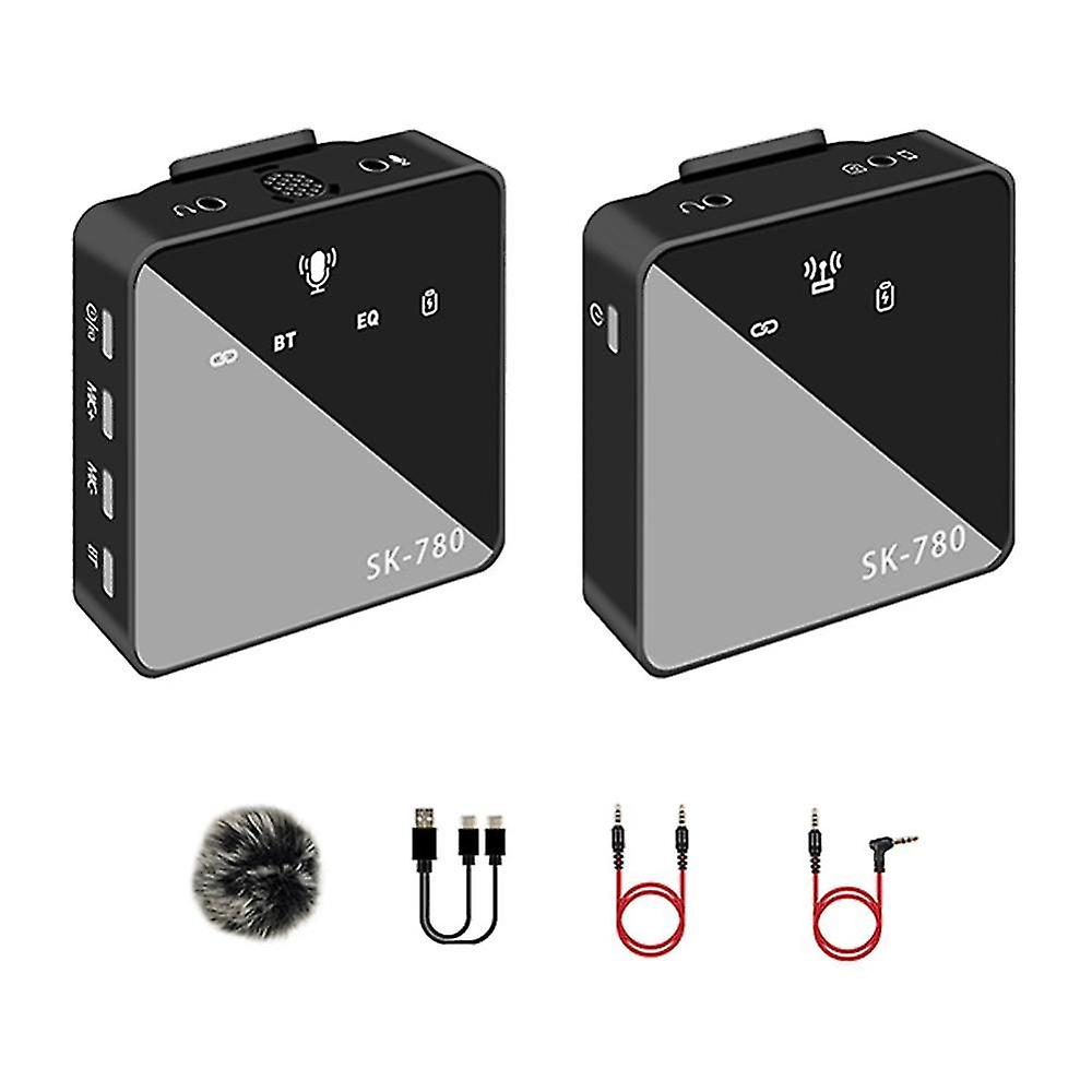 6pcs 2.4g Audio Wireless Lavalier Microphone ,wireless Lavalier Microphone Square Rf Launcher Receiver()