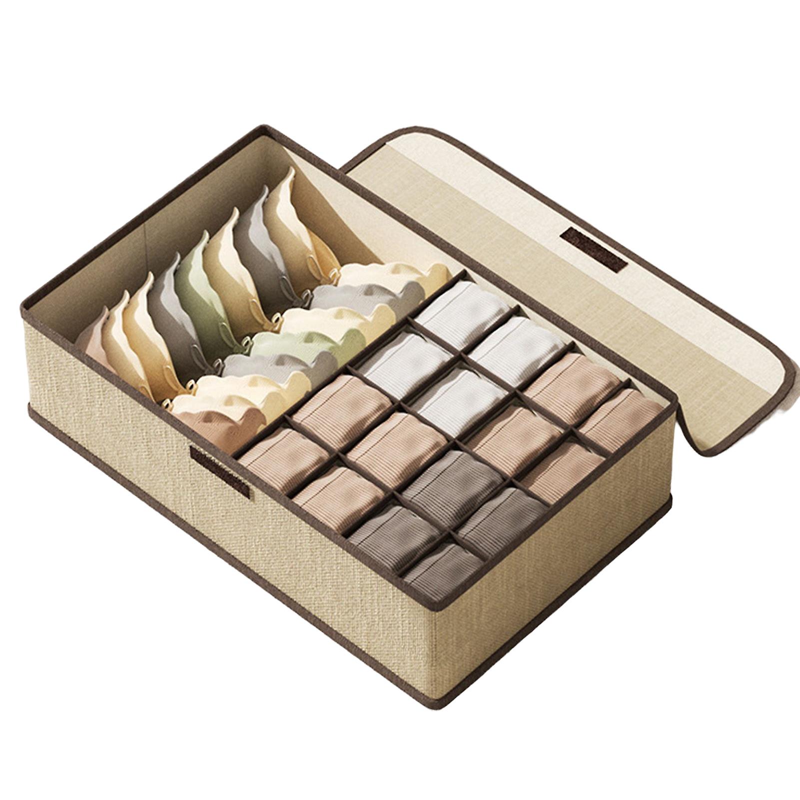 Foldable Closet Storage Boxes Divided Storage Organizer Box