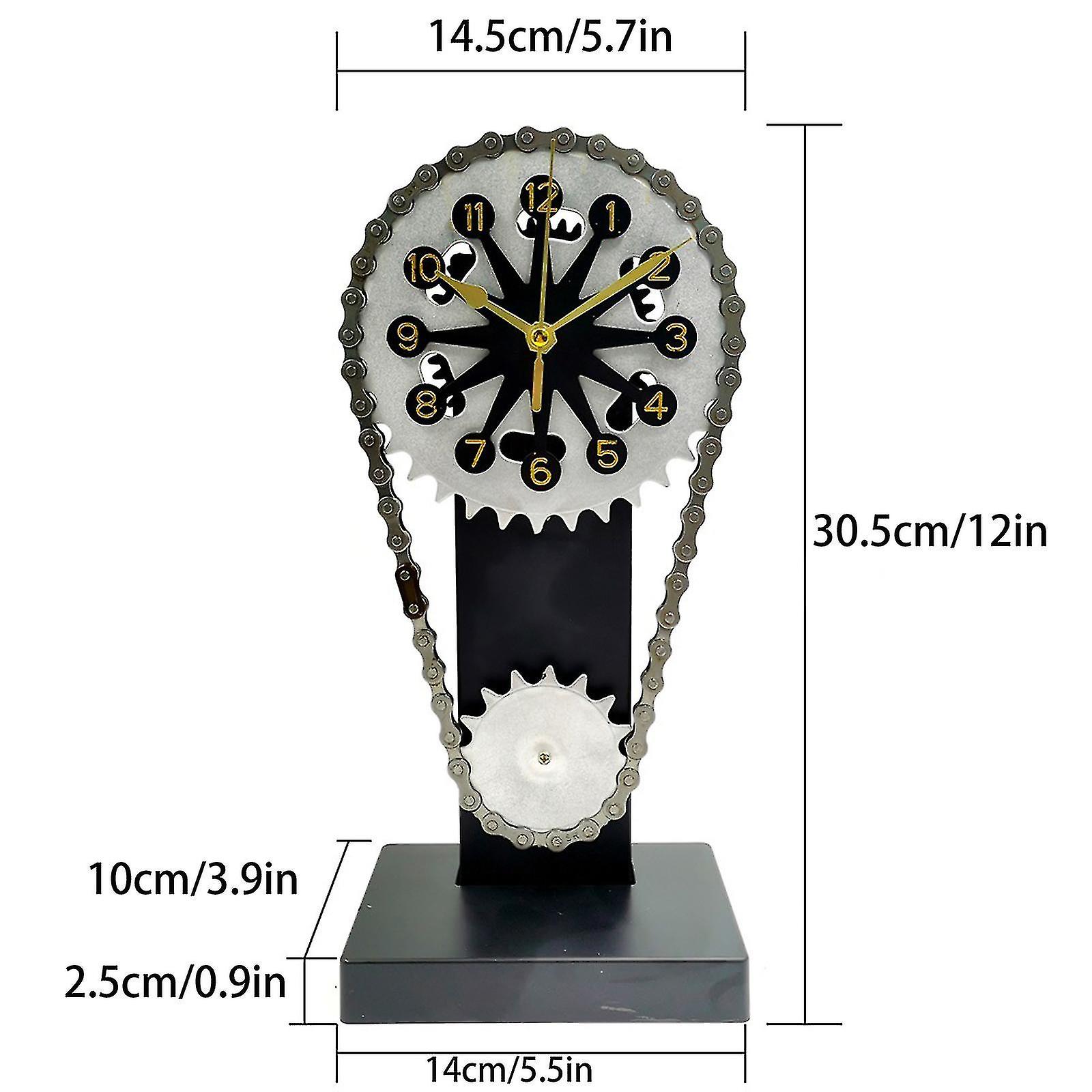 Rotating Gear Clock Crafts Rotating Gear Clock Father's Day Gift