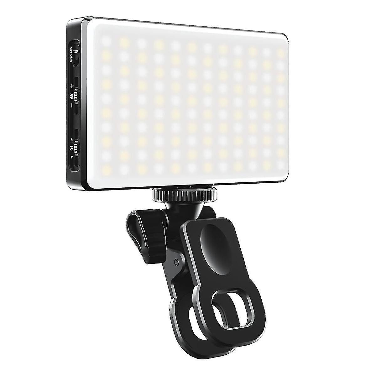 Lampe selfie pour téléphone, 3 000 mAh, 120 LED, rechargeable, clip lumineux, 3 modes de luminosité, anneau lumineux pour