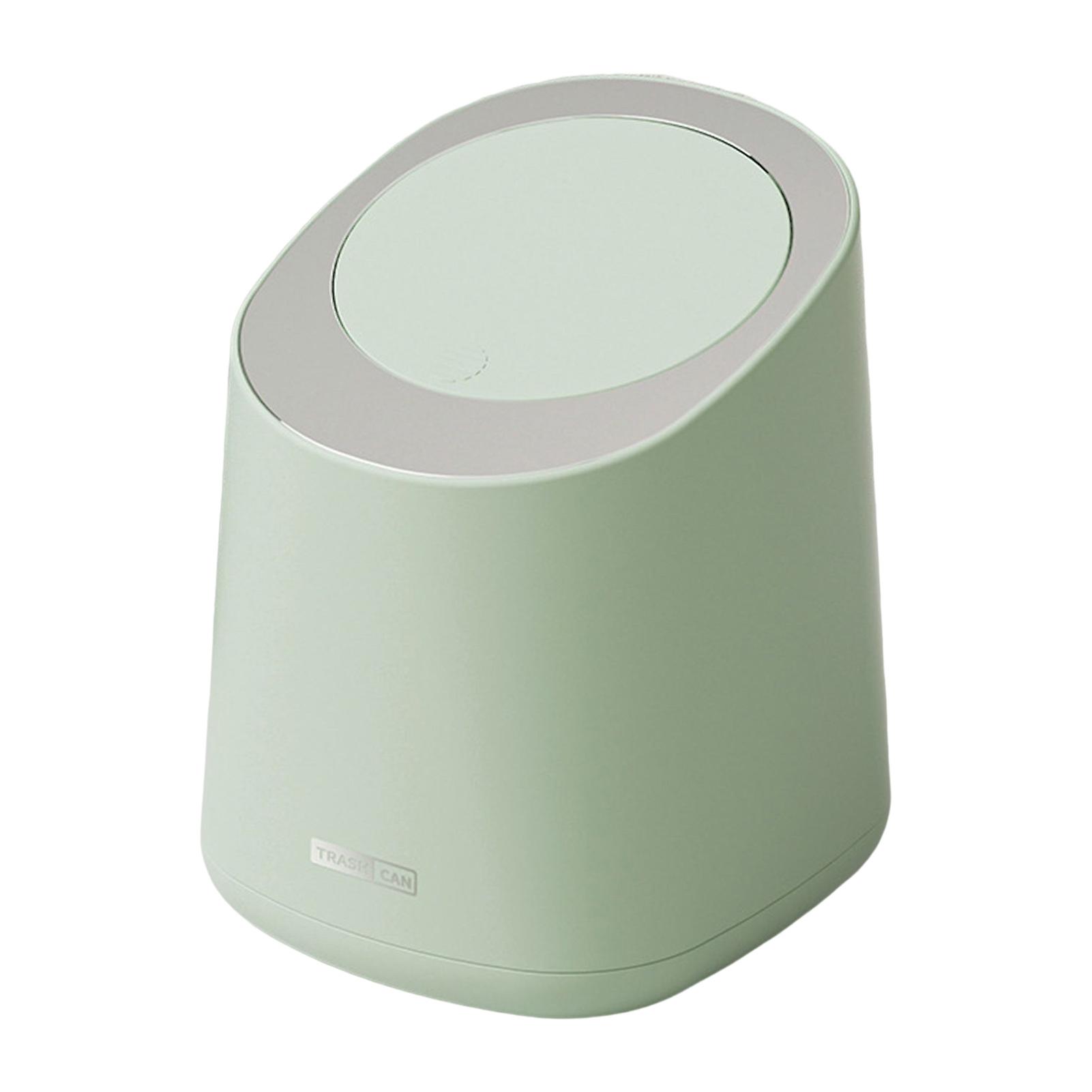 Mini Lidded Desktop Trash Baskets Table Top Plastic Covered Garbage Bin For Kitchen Bathroom Bedroom