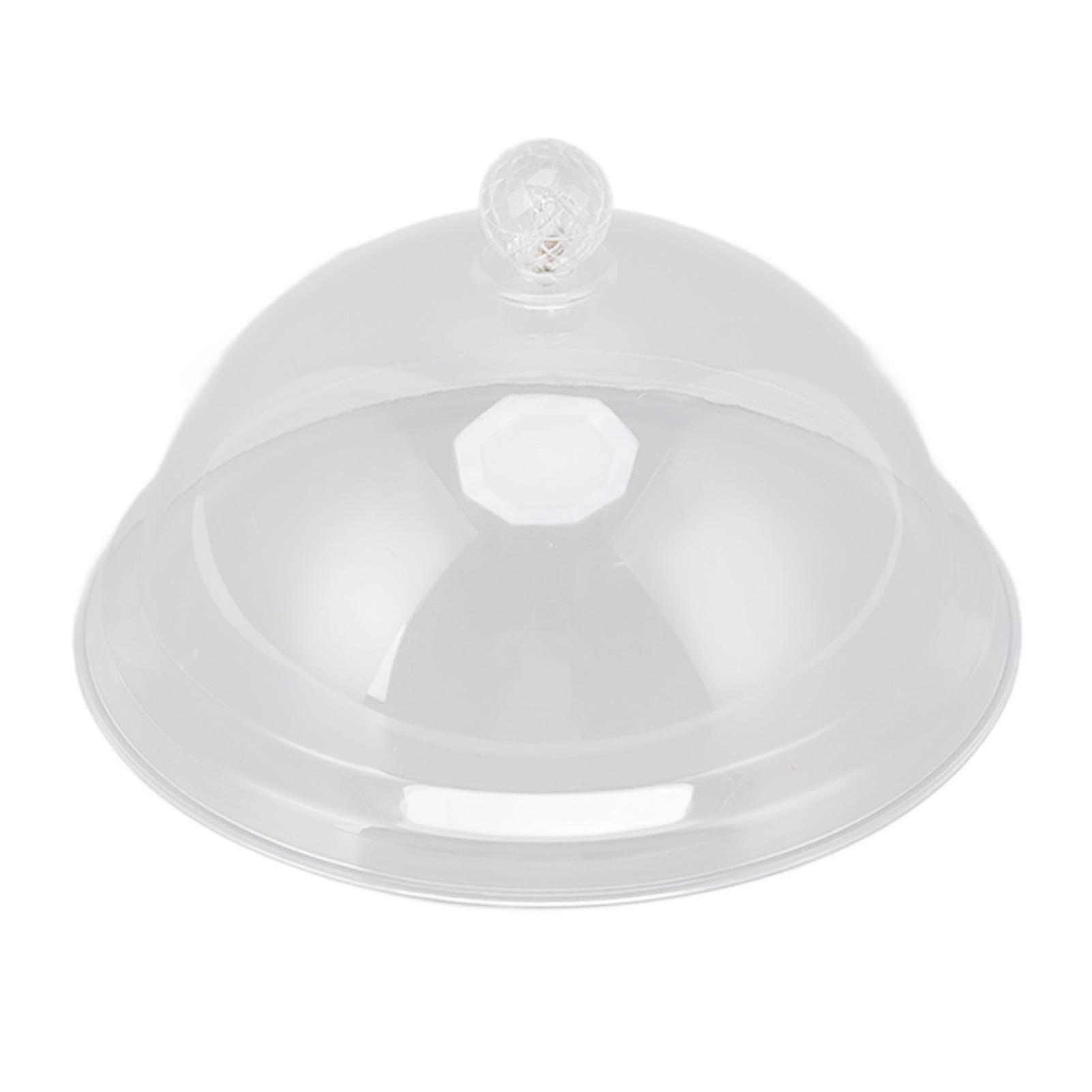 Food Screen Acrylic Transparent Thickened Fall Resistant Dustproof Food Preservation Cover with Handle 31cm