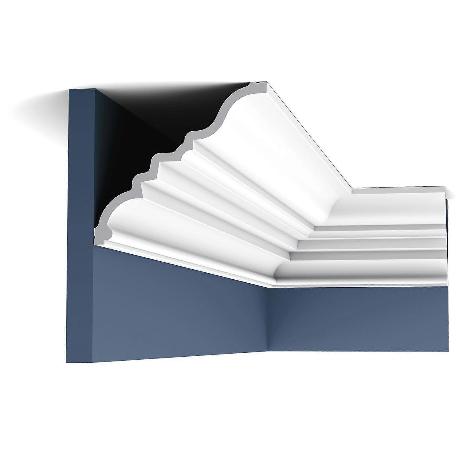 Orac Decor 1 x Cornice moulding C327 LUXXUS white Purotouch® pre-primed lightweight, sturdy, dimensionally stable
