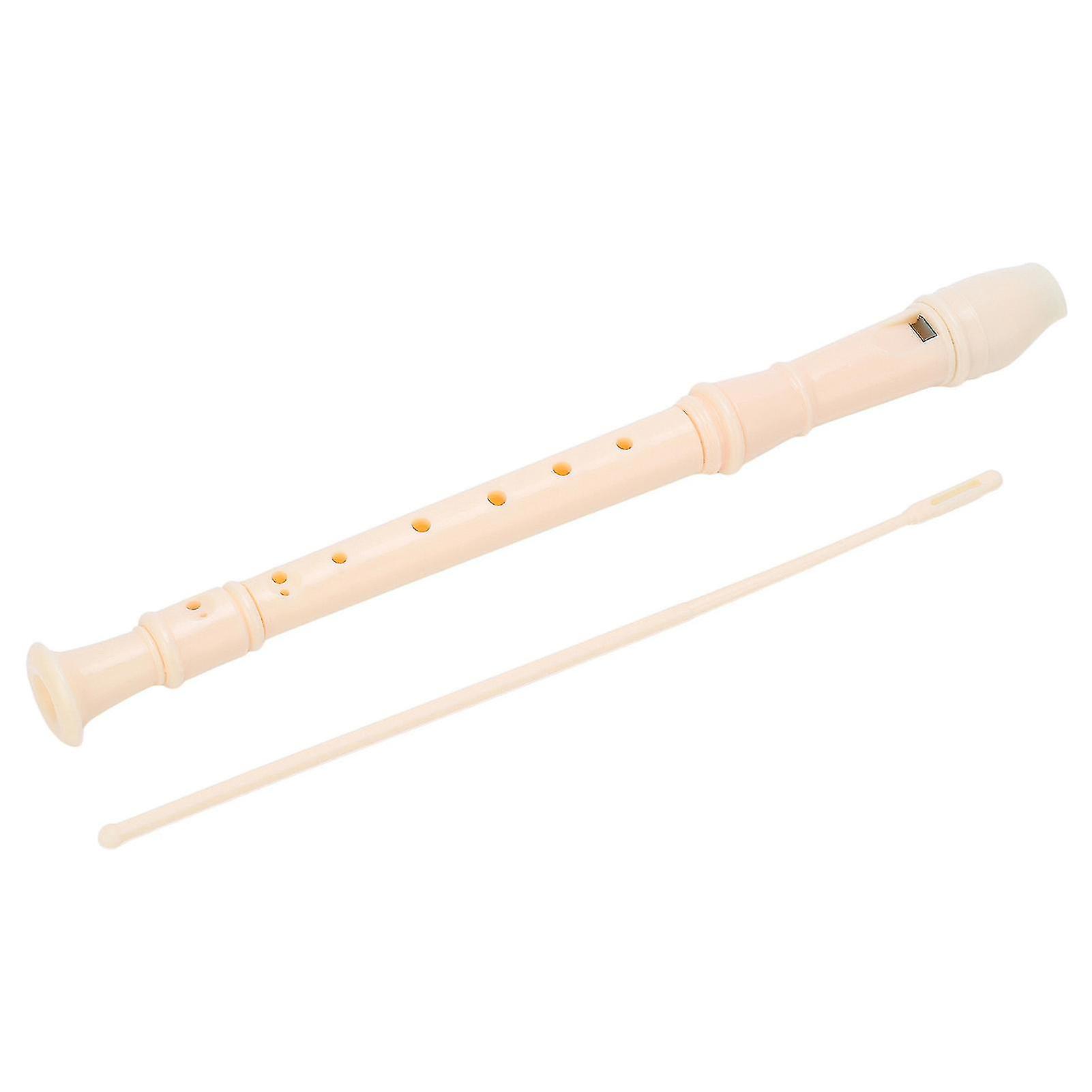 ABS Recorder Instrument 8 Hole Soprano Recorders for Kindergartens Elementary SchoolsWhite