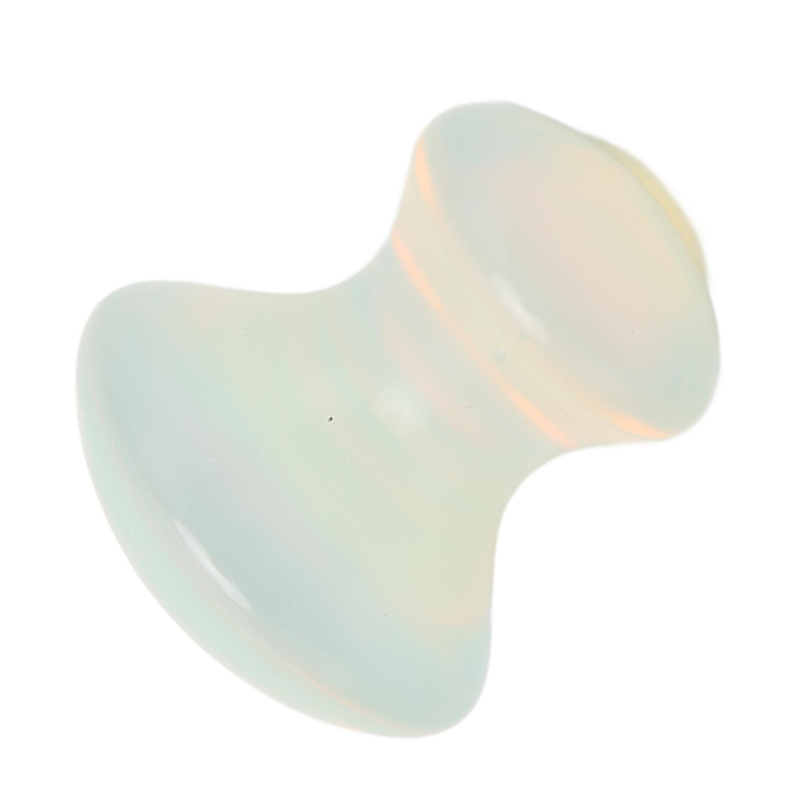 Gua Sha Scraping Stone Mushroom Shaped Opal Stone Gua Sha Massage Tool Jade Scraping Stone for Face Back Hand Foot