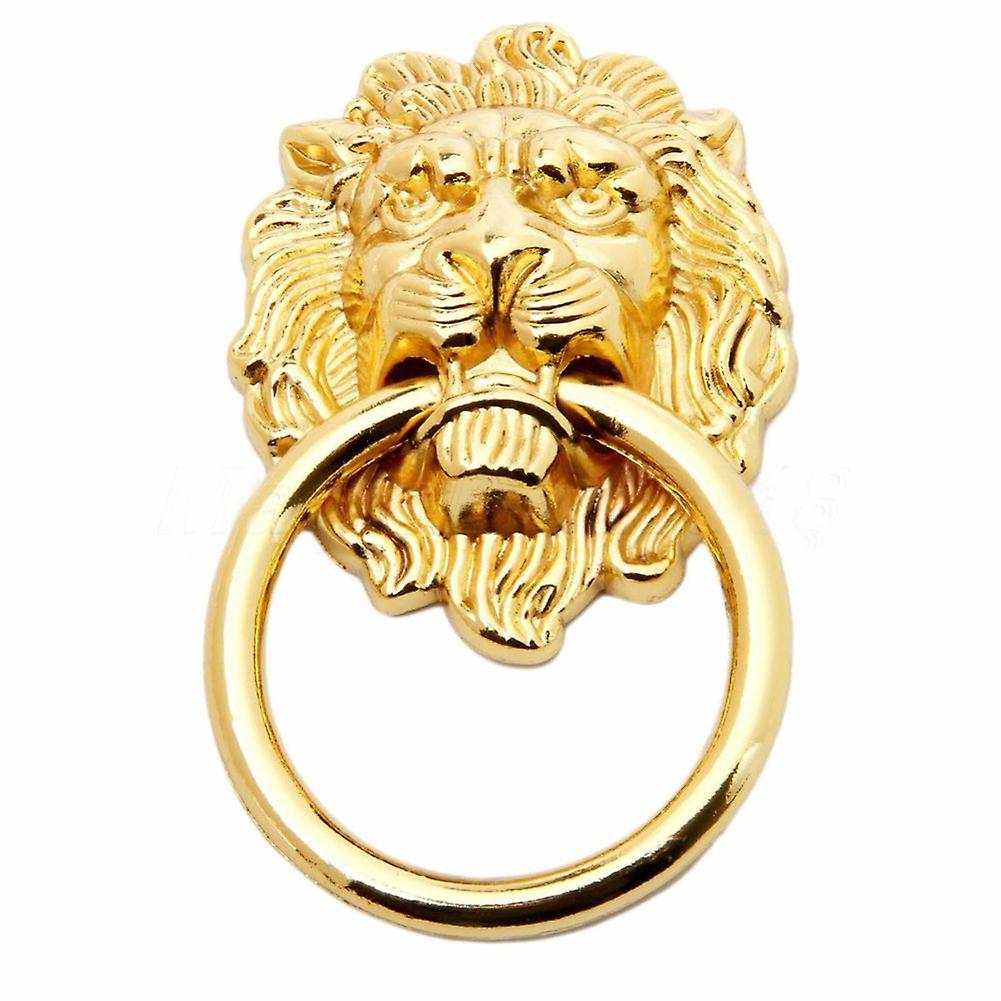 ZHOUBA Creative Lion Head Vintage Antique Drawer Door Cabinet Pull Ring Knobs Handles