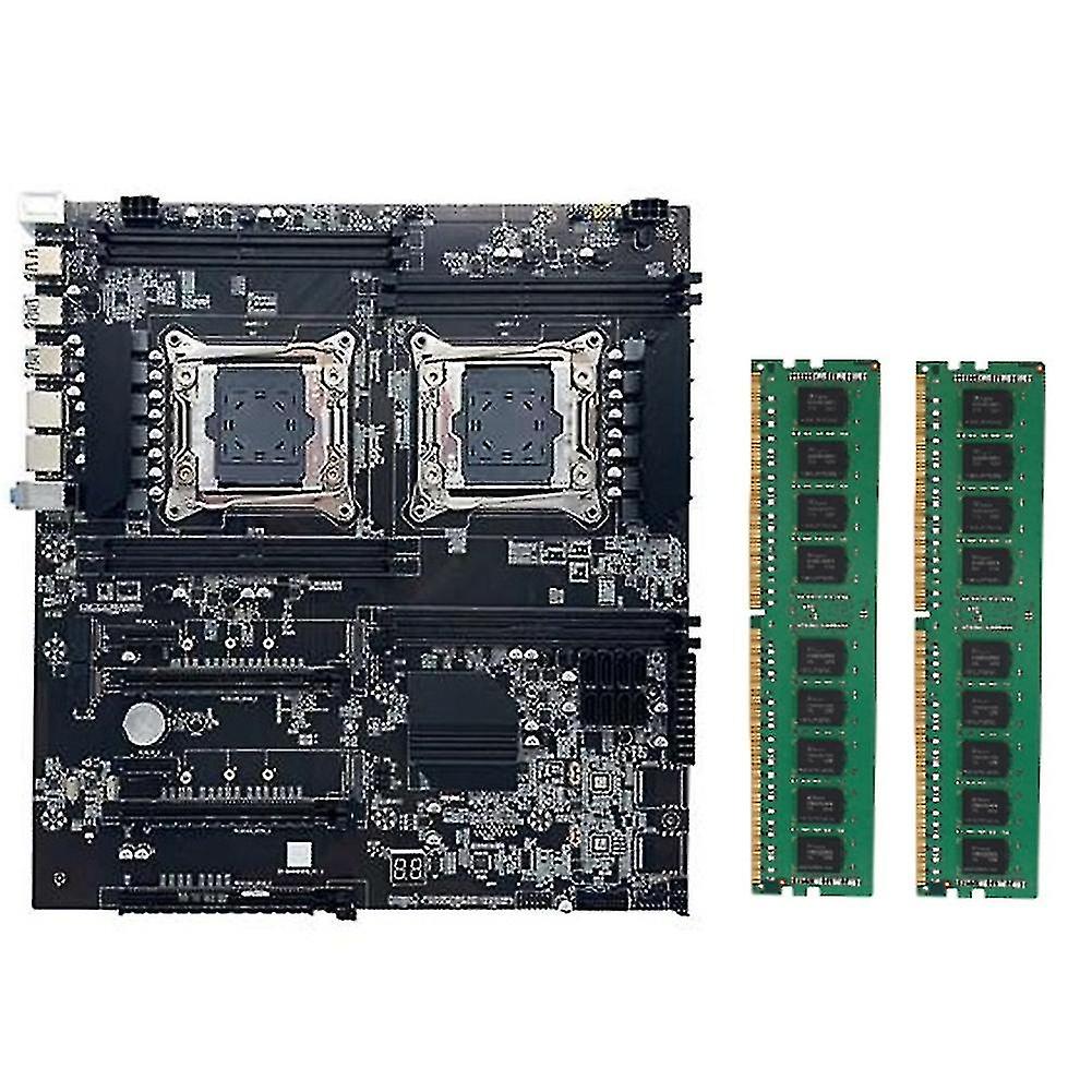 X99 Dual-socket Motherboard Lga2011-3 Dual Cpu Motherboard Support Recc Ddr4 Memory With 2xddr4 4gb