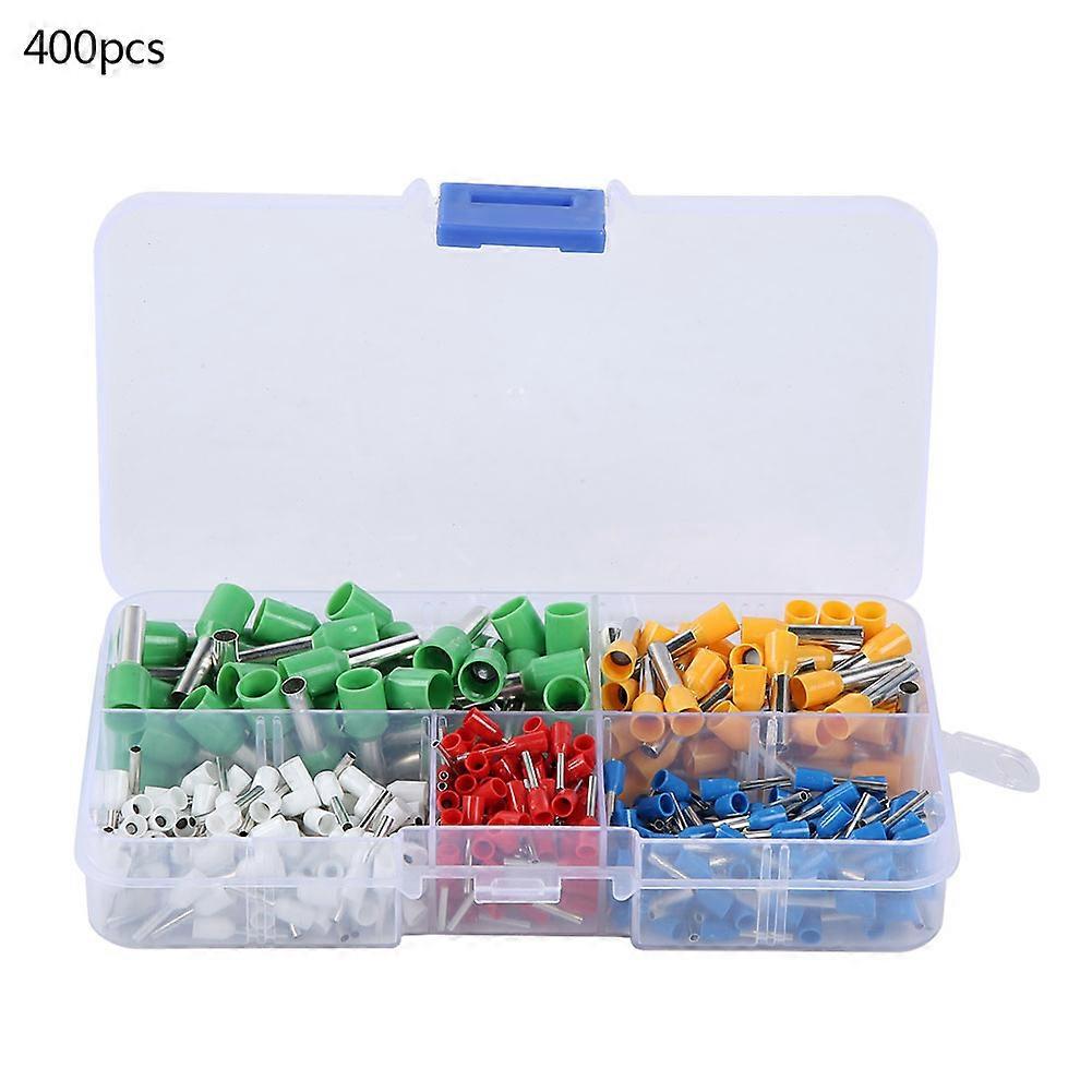 Rankomu Crimping Terminal 400 Pcs Crimping Terminal Wiring Connector, Insulated Connection Terminals for Electrical Wiring, Various Sizes, Durable