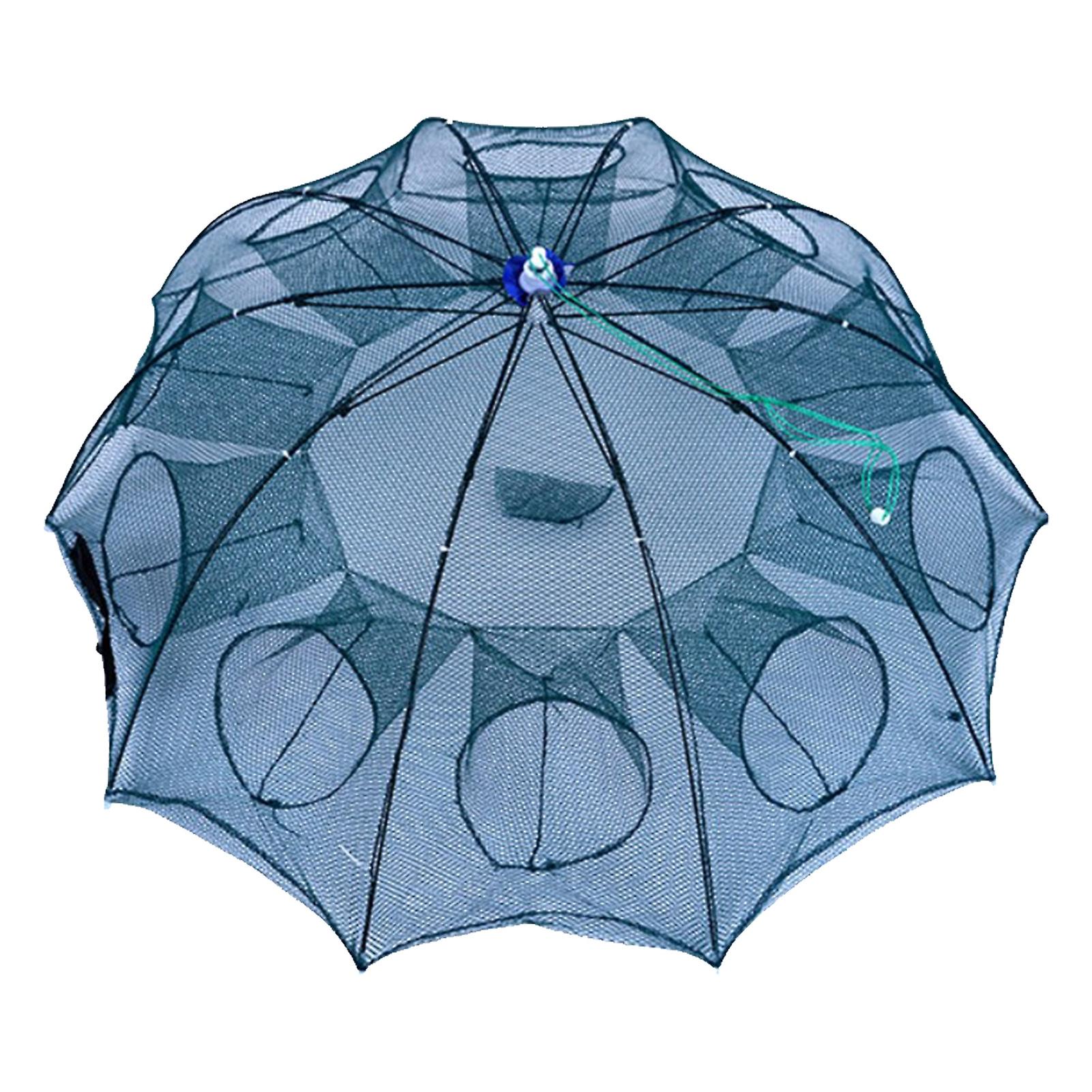 Fishing Bait Trap Foldable Fishing Net Automatic Shrimp Minnow Crab Net Trap Cage Fish Accessories10 Hole