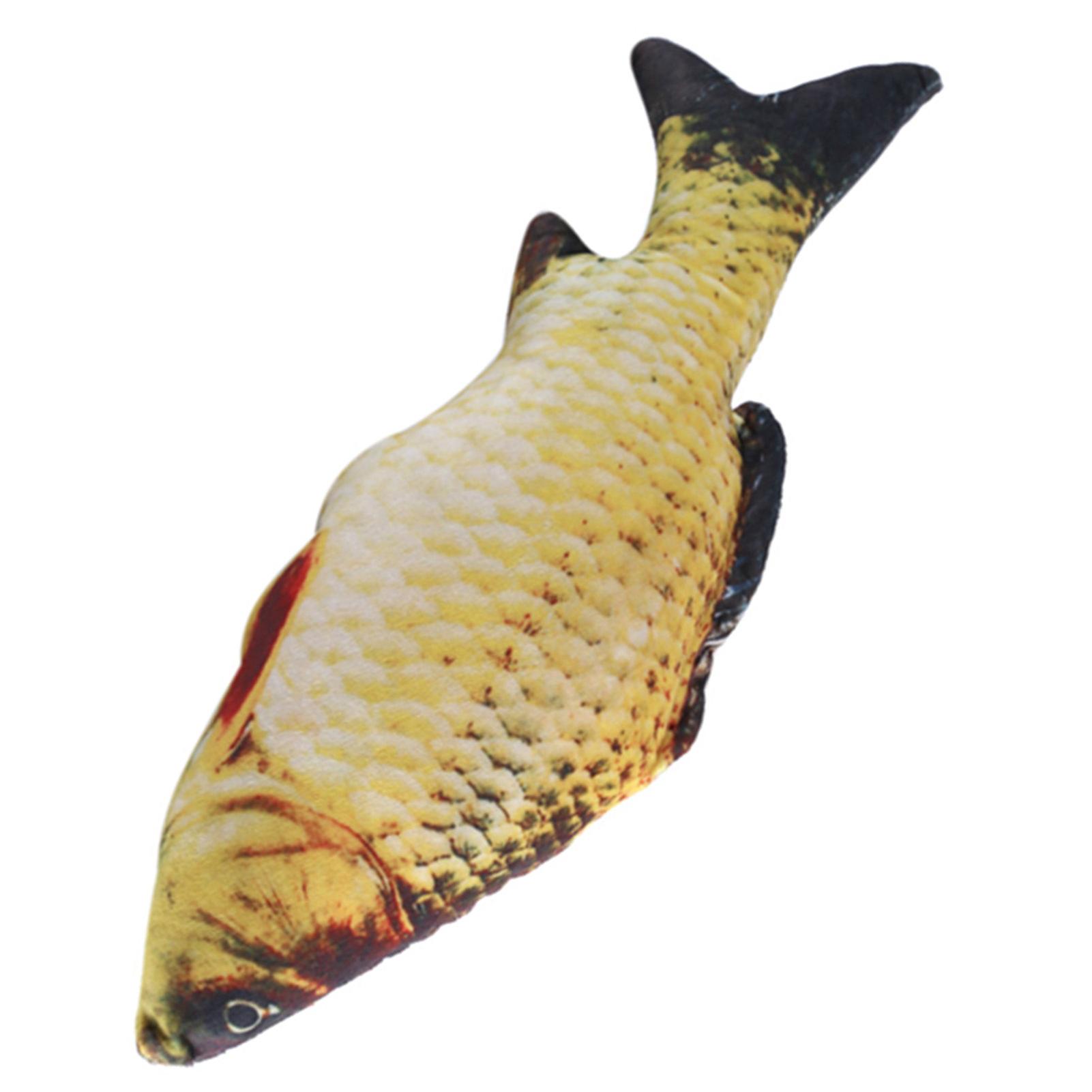 Creative 3D Carp Fish Shape Simulation Cushion Throw Pillow Children Gift Sofa Home Decor 40cm