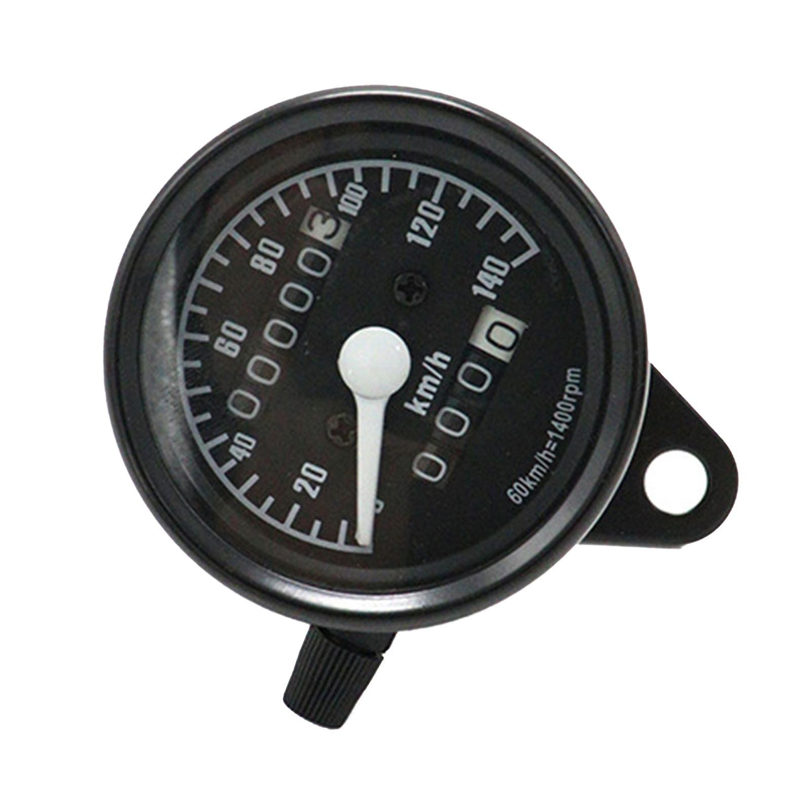 12V Universal Motorcycle Speedometer 0-140km/h Retro Odometer Modification Accessory