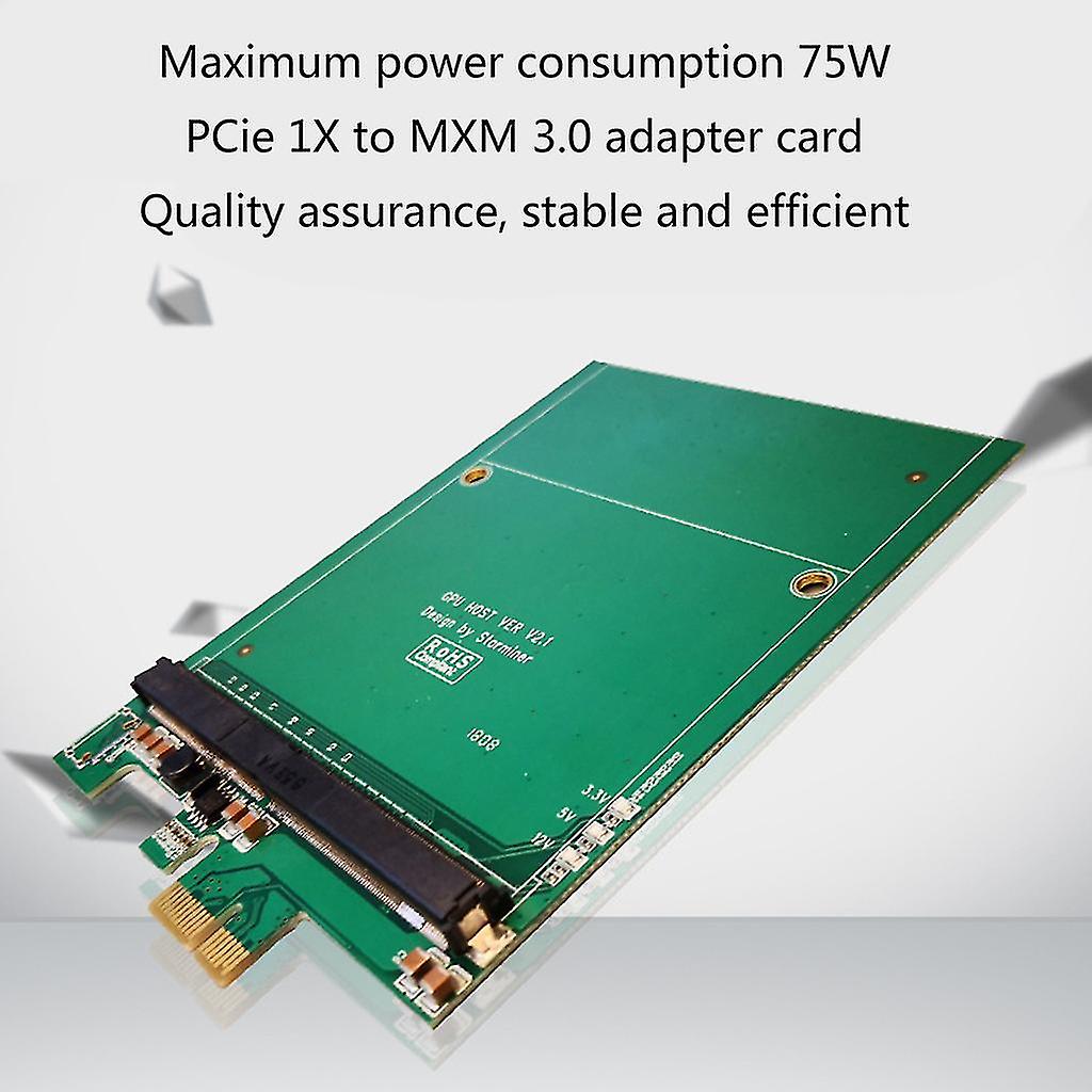 Pci E To Mxm Riser Adapter Card 75w With Led For Graphics Card