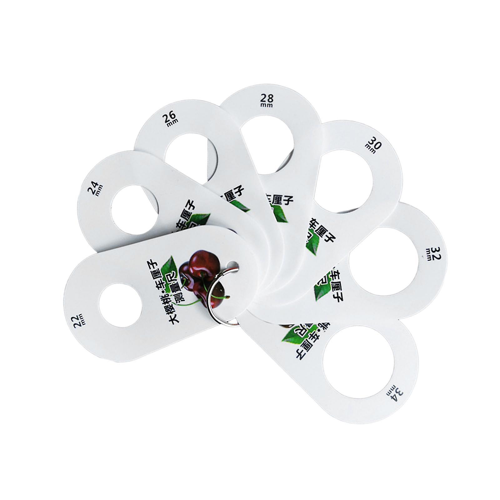 Cherry Fruit Caliper Ruler for Fruits, 7 Holes, Save Labors, Measuring Grade Tool Ruler Fruit Circle Caliper