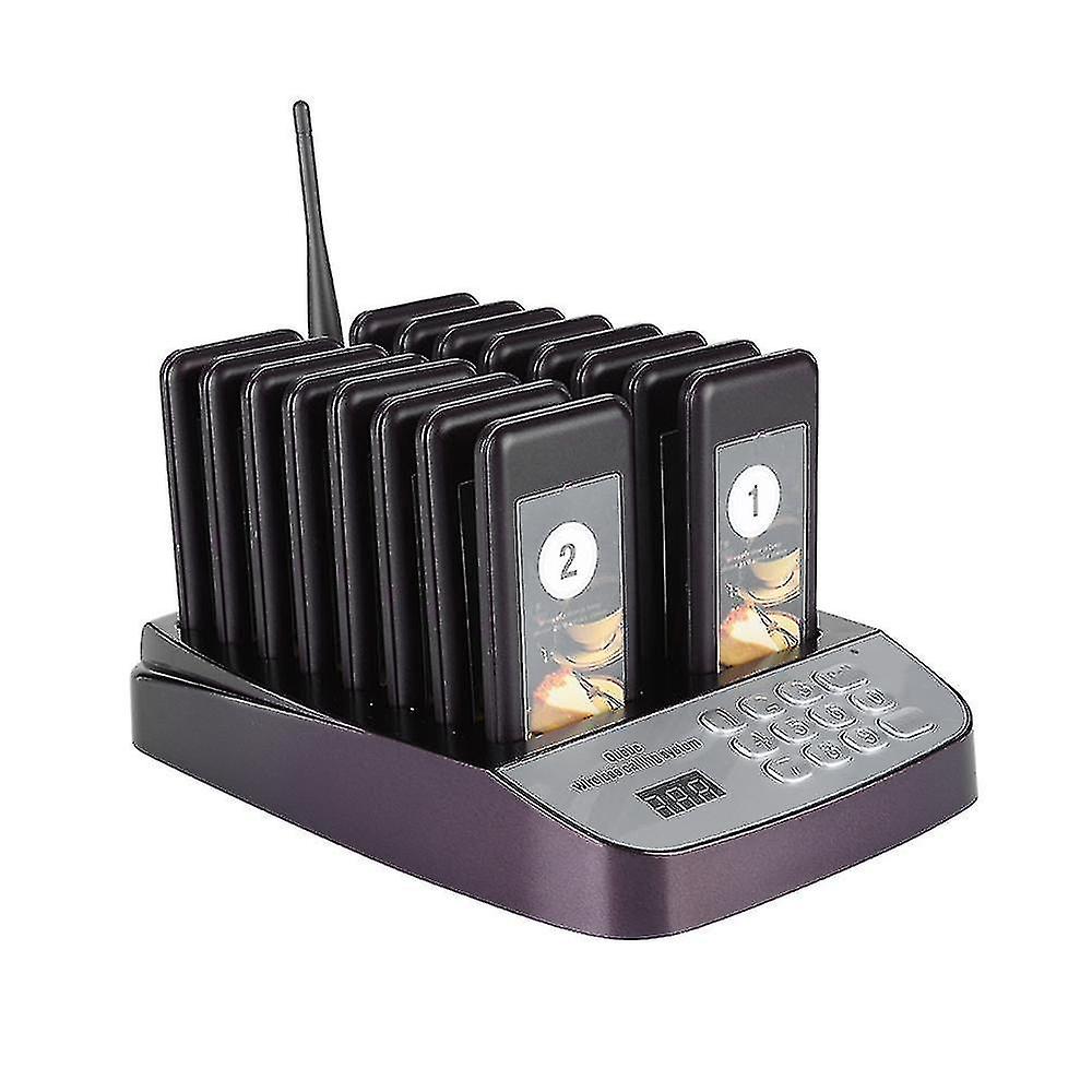 Su-66 Restaurant Calling Pager Wireless With 16 Receivers Support 999 Channels