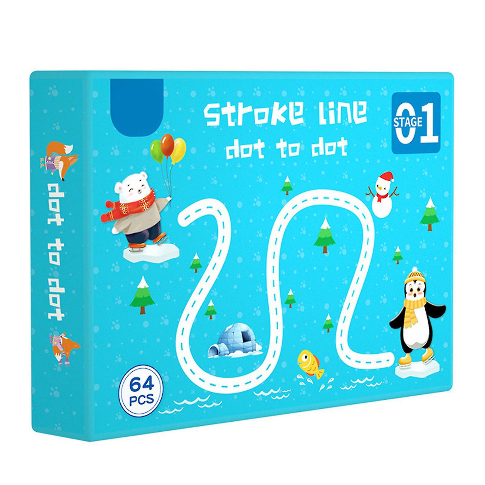 Pen Control Tracing Book,children Educational Stroke Line Match Game Book For Training