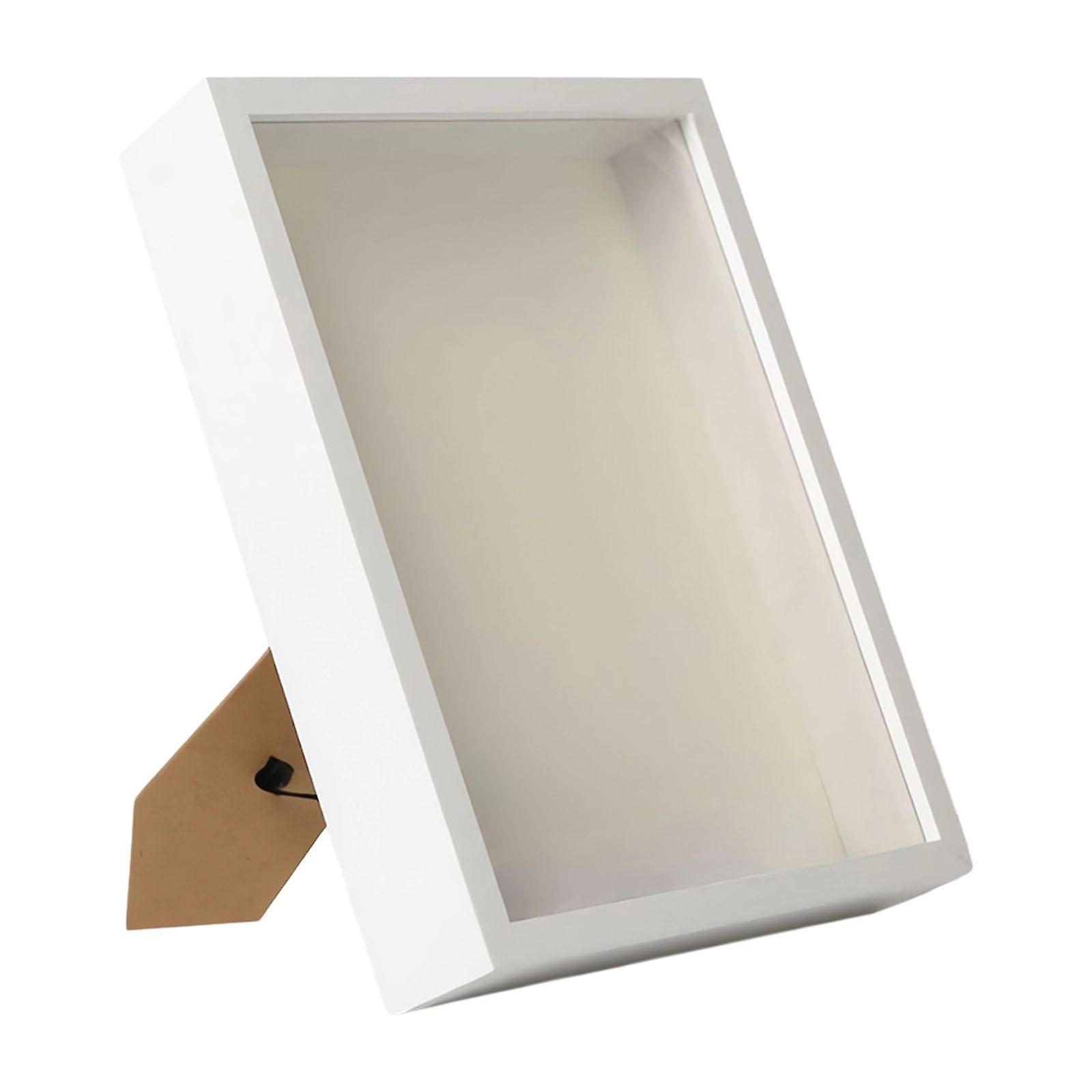 Wood Shadow Box Frame Rustic Ornament Dried Flower Display Case Shadowbox for Artwork Keepsake Pictures Decoration