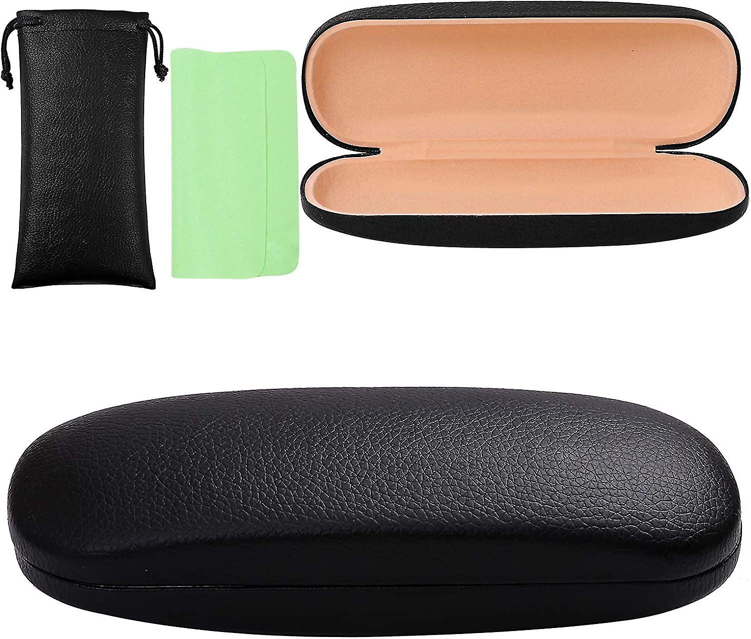 Leather Glasses Case Hard Shell Eyeglasses Protective Cases For Glasses Storage Gift