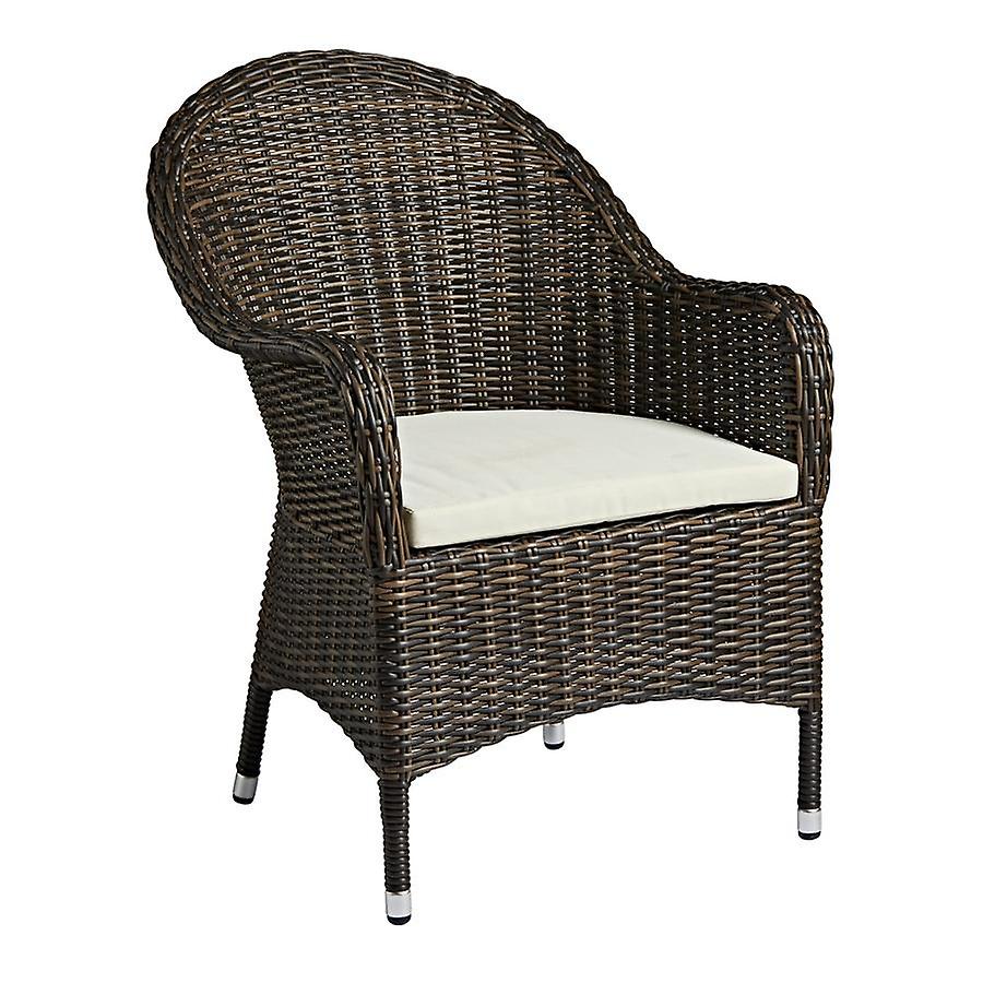 Clover Armchair - Brown Weave