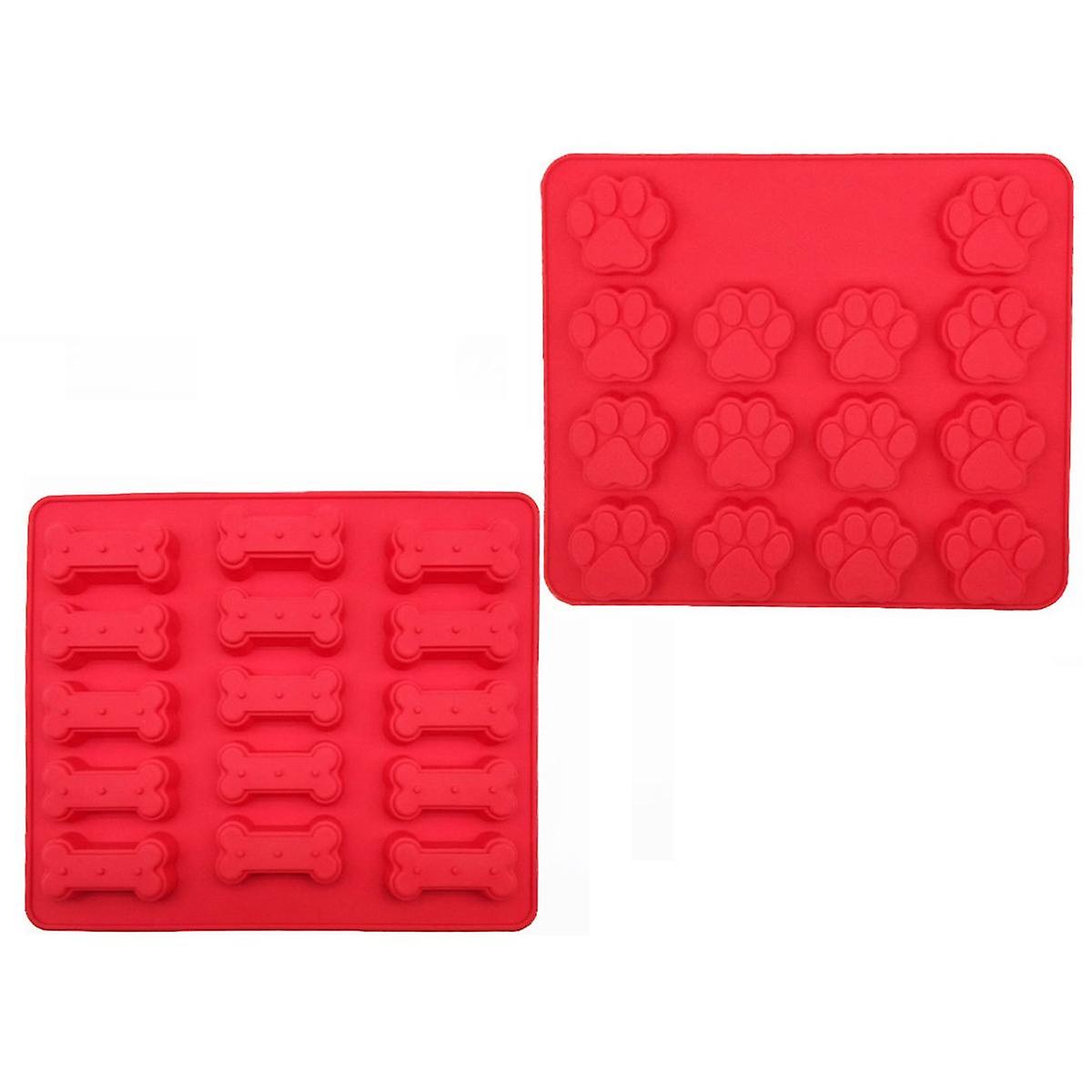 Silicone Baking Molds Puppy Paw and Bones Shape