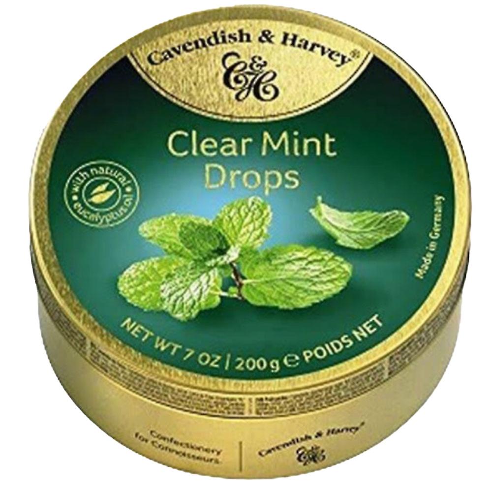 Cavendish and Harvey Clear Mint Drops Highest Quality Freshness 10pcs/Tin