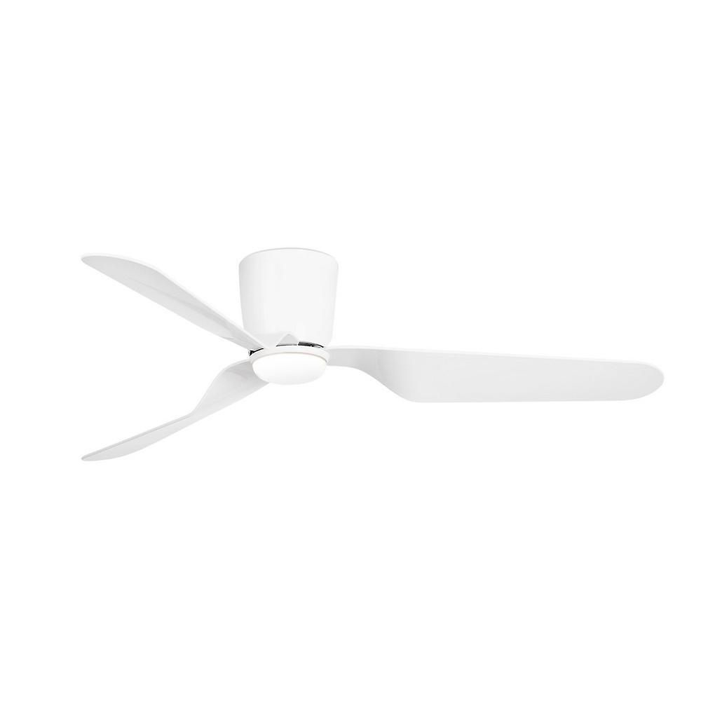 Faro PEMBA LED White Ceiling Fan with DC Motor, 3000K